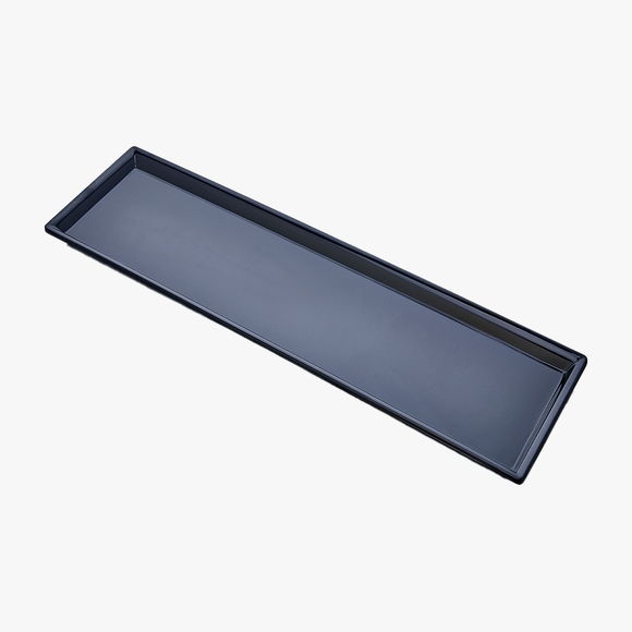 Pjatance Drejtkendore e Zeze/Bardhe Melamine 58x16cm H.2cm