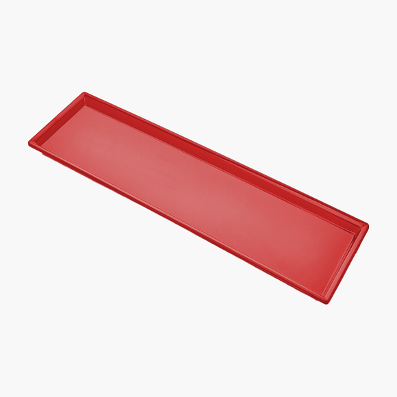 Pjatance Drejtkendore e Kuqe Melamine 58x16cm H.2cm