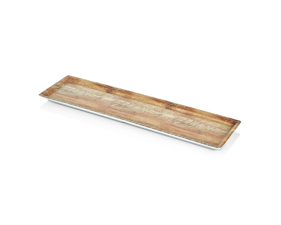 Pjatance Drejtkendore Ngjyre Drruri Melamine 58x16cm H.2cm