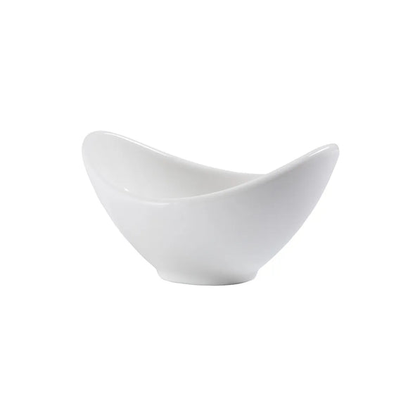 Tas oval i bardhe lisho melamine  10x8 cm
