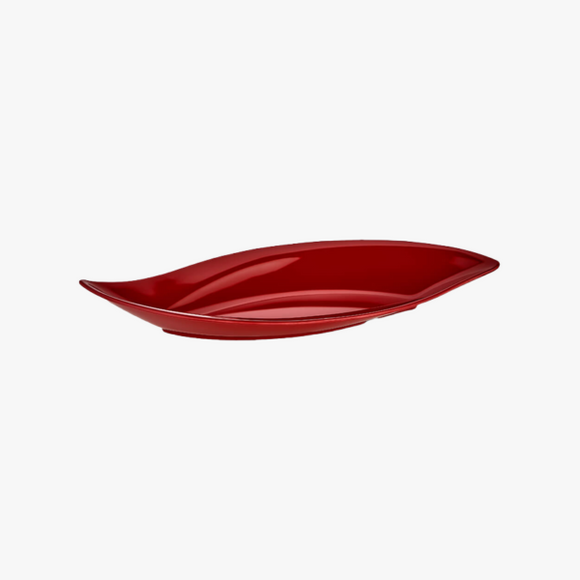 Pjatance Forme Gjethe e Kuqe Melamine 19x40cm H:5.5cm