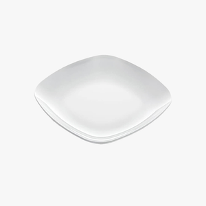 Pjatance Katrore e Bardhe Melamine 25x25cm