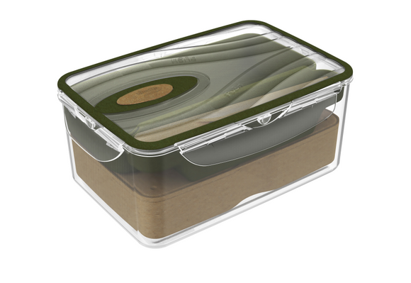 Kontenitor per ushqime me kapak  Hermetik 2 LT    22,4x15,2x5CM,