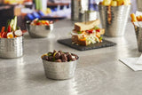 Mbajtese ushqimesh inox ( fast food) 8x5cm