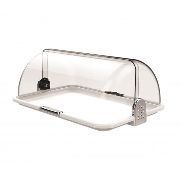 KONTENITOR PER USHQIME TRANSPARENT  + tabaka inoksi + xhel ftohes 46,5x31,5x19,5cm