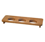 Portavaso in legno con 3 scomparti per mini vasi da 10 cm