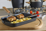 Set Padella x2Scomparti Griglia + Pinza da Cucina