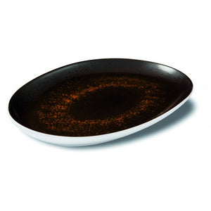 Pjatance Ovale 30x26cm Kafe PORCELANI